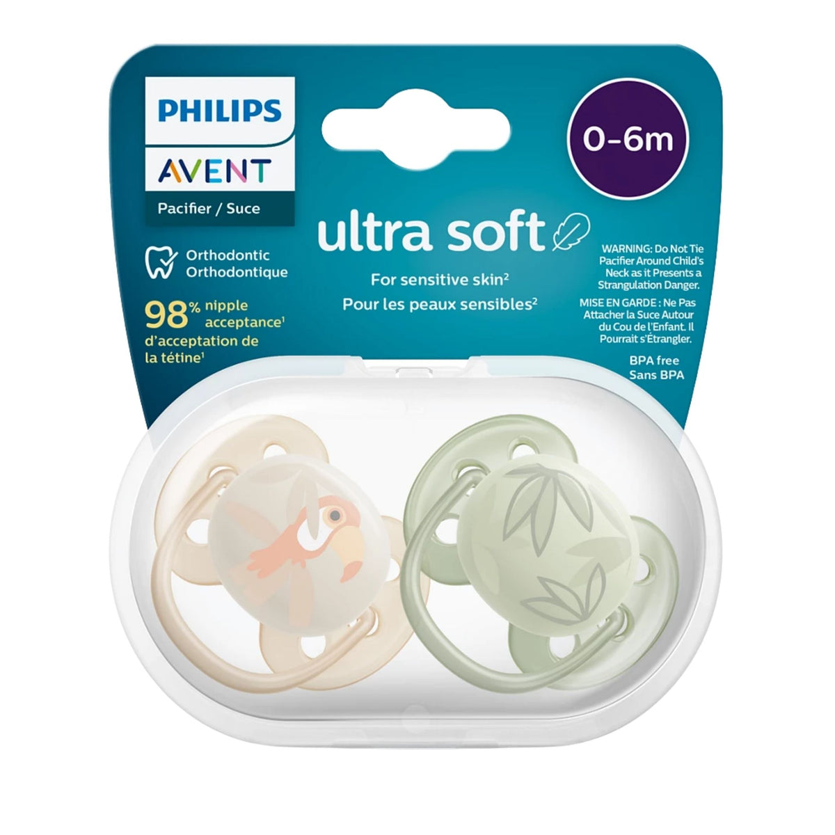Philips Avent Ultra Yumuşak Emzik 0-6 Ay 2'li Erkek