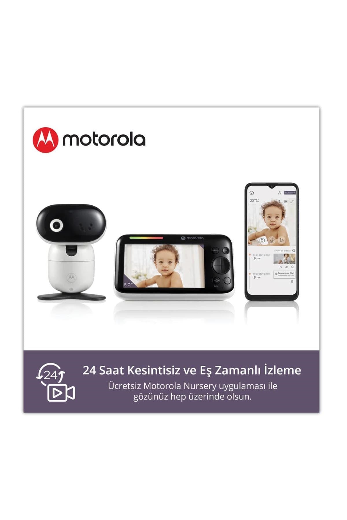 Motorola Wifi Connect Bebek Kamerası 5 İnç Lcd