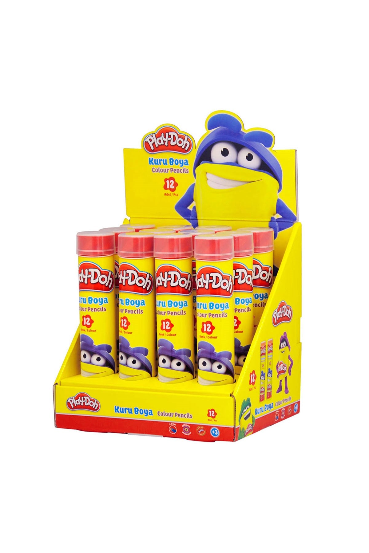 PLAY-DOH 12 RENK KURU BOYA / TUP