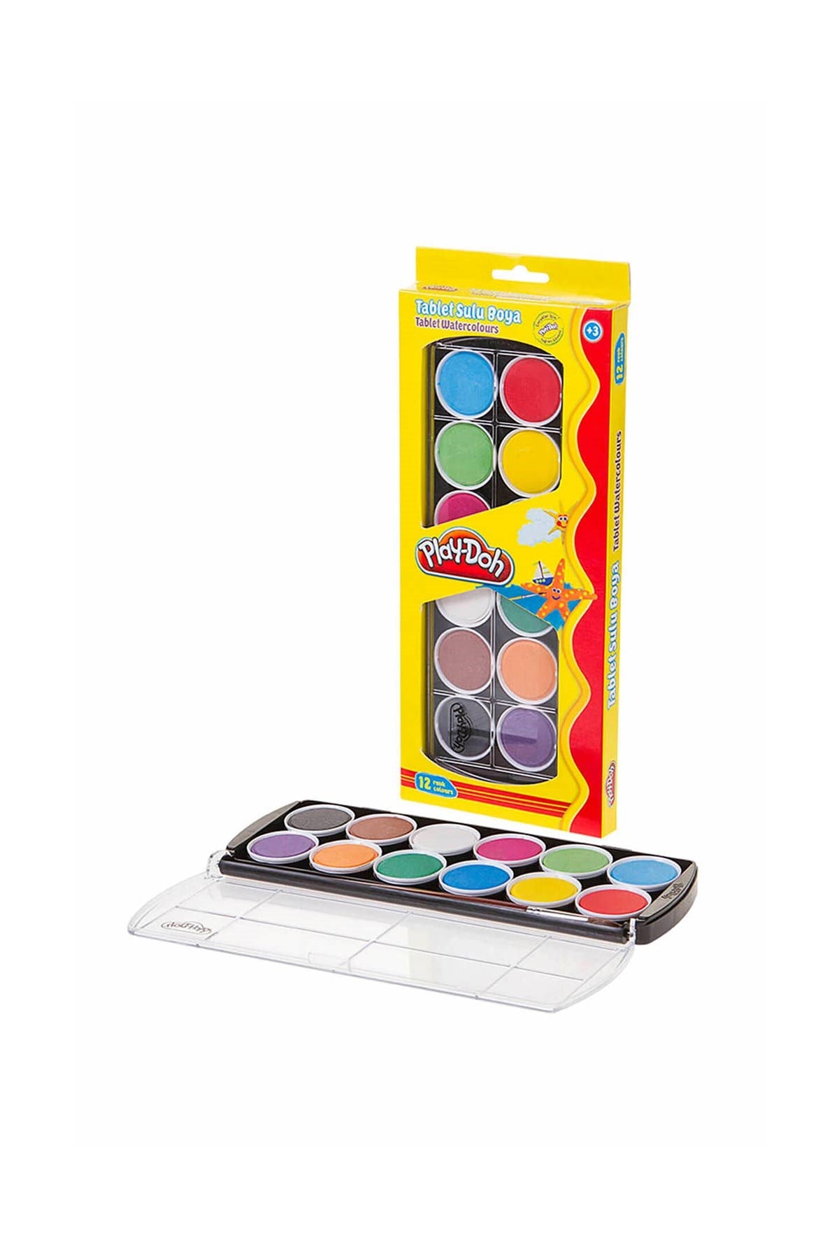 PLAY-DOH 12 RENK TABLET SULU BOYA 30 MM