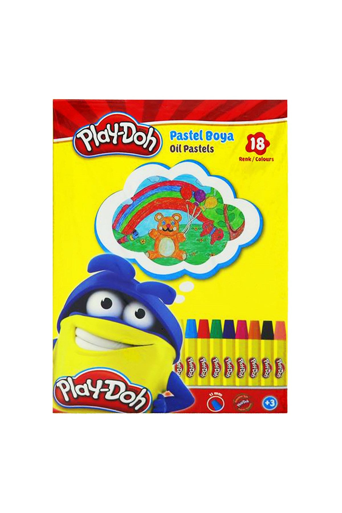 PLAY-DOH 18 RENK PASTEL BOYA