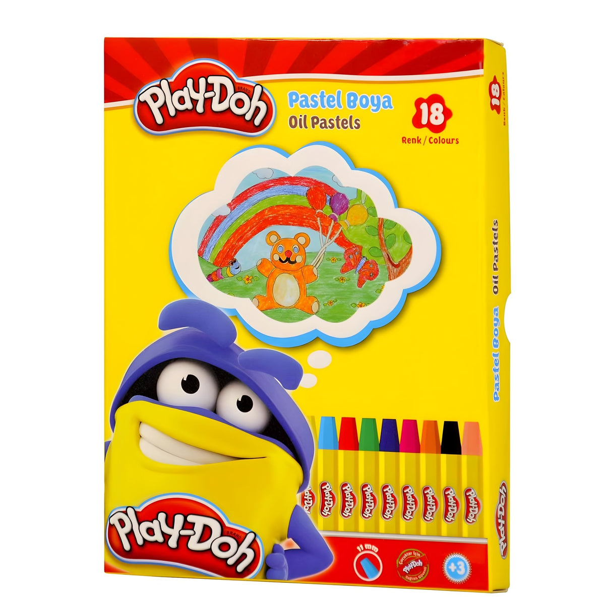 Playdoh 18 Renk Pastel Boya