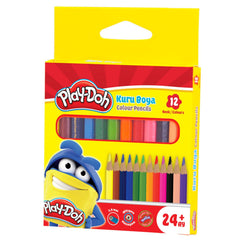 Play-Doh Oluklu Kuru boya 12’li