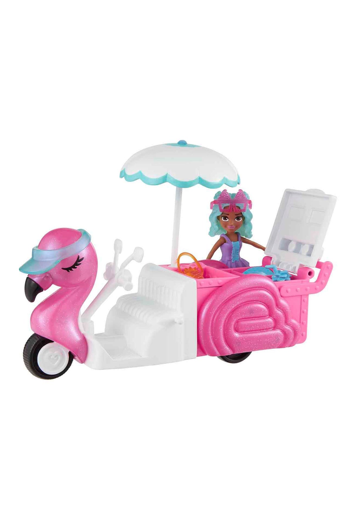 Polly Pocket Filamingo Motosiklet ve Tropik Aksesuarlar