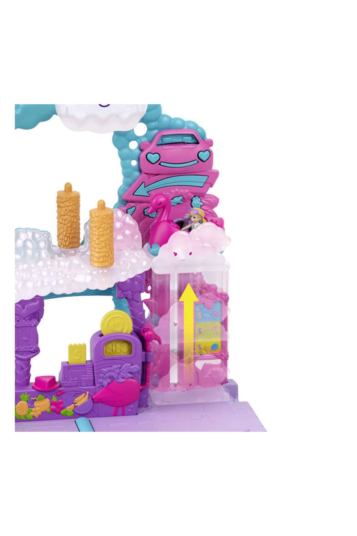 Polly Pocket Flamingo Araba Su Eğlencesi Seti