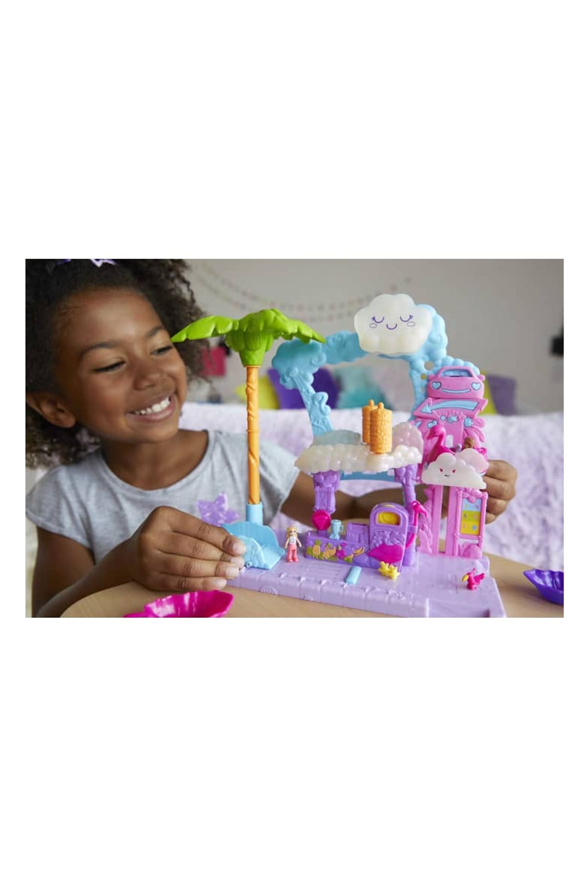 Polly Pocket Flamingo Araba Su Eğlencesi Seti