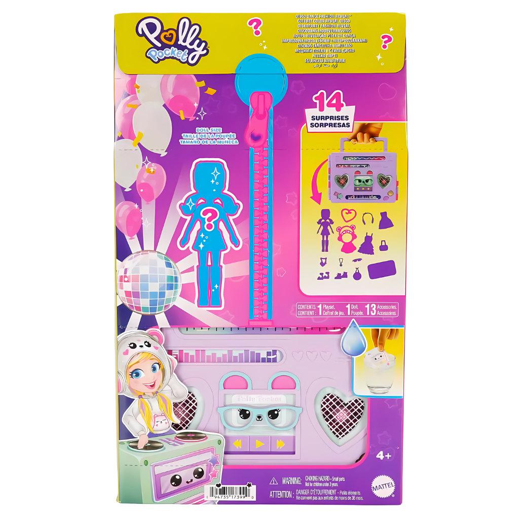 Polly Pocket Disko Dansı Eğlenceli Kıyafetler Oyun Seti HRD65