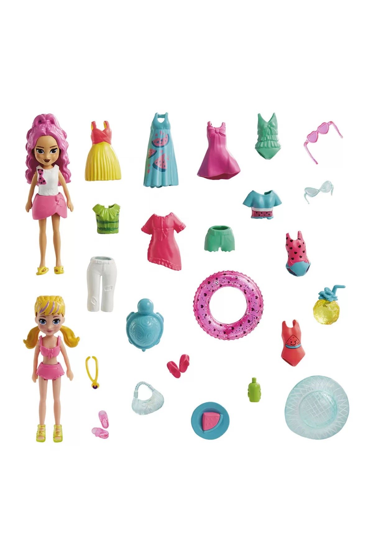 Polly Pocket ve Arkadaşları Farklı Moda Aksesuarları Oyun Setleri