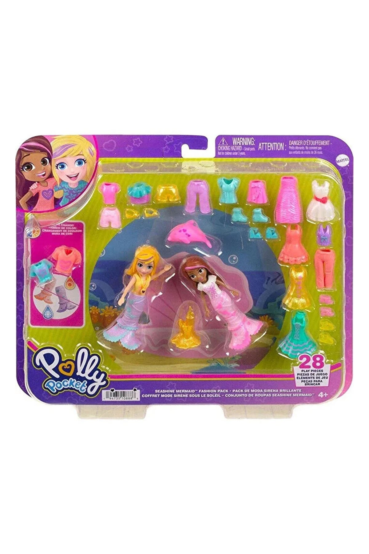 Polly Pocket ve Arkadaşları Farklı Moda Aksesuarları Oyun Setleri