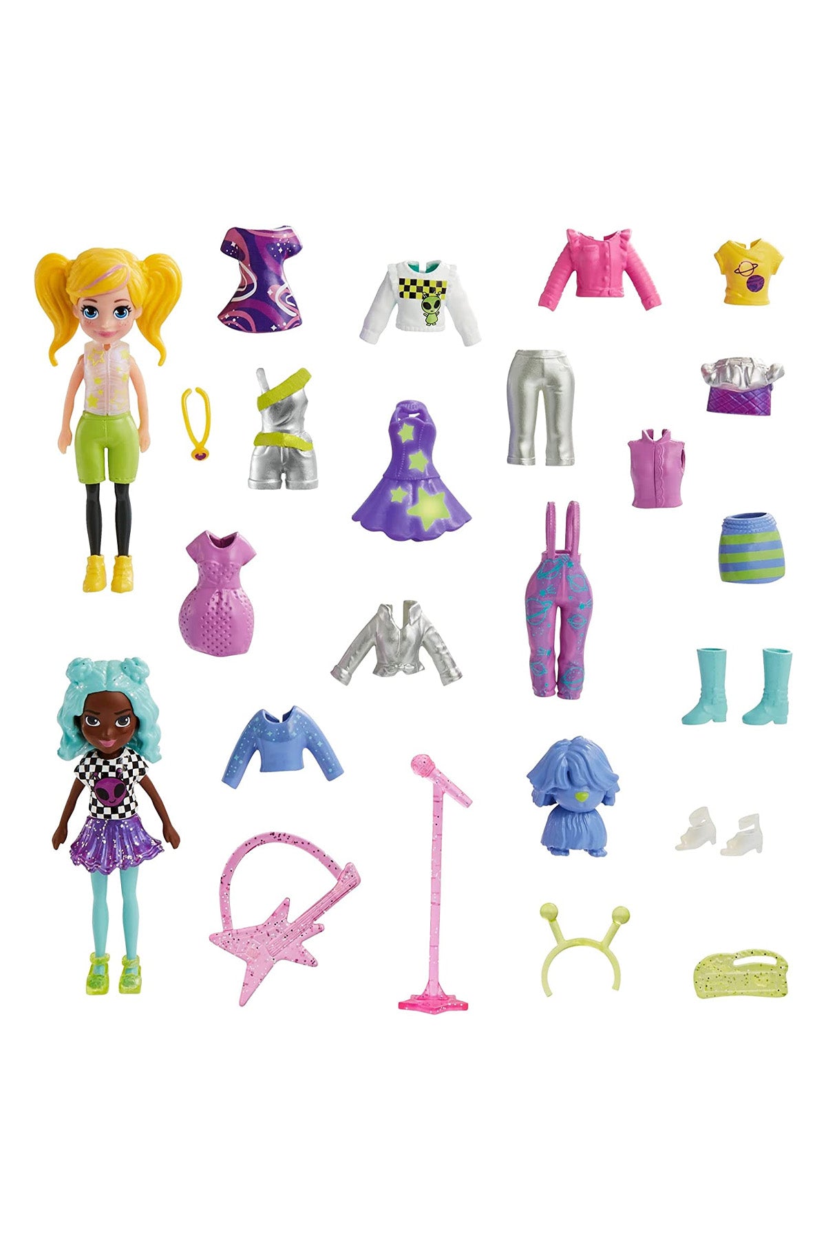 Polly Pocket ve Arkadaşları Farklı Moda Aksesuarları Oyun Setleri