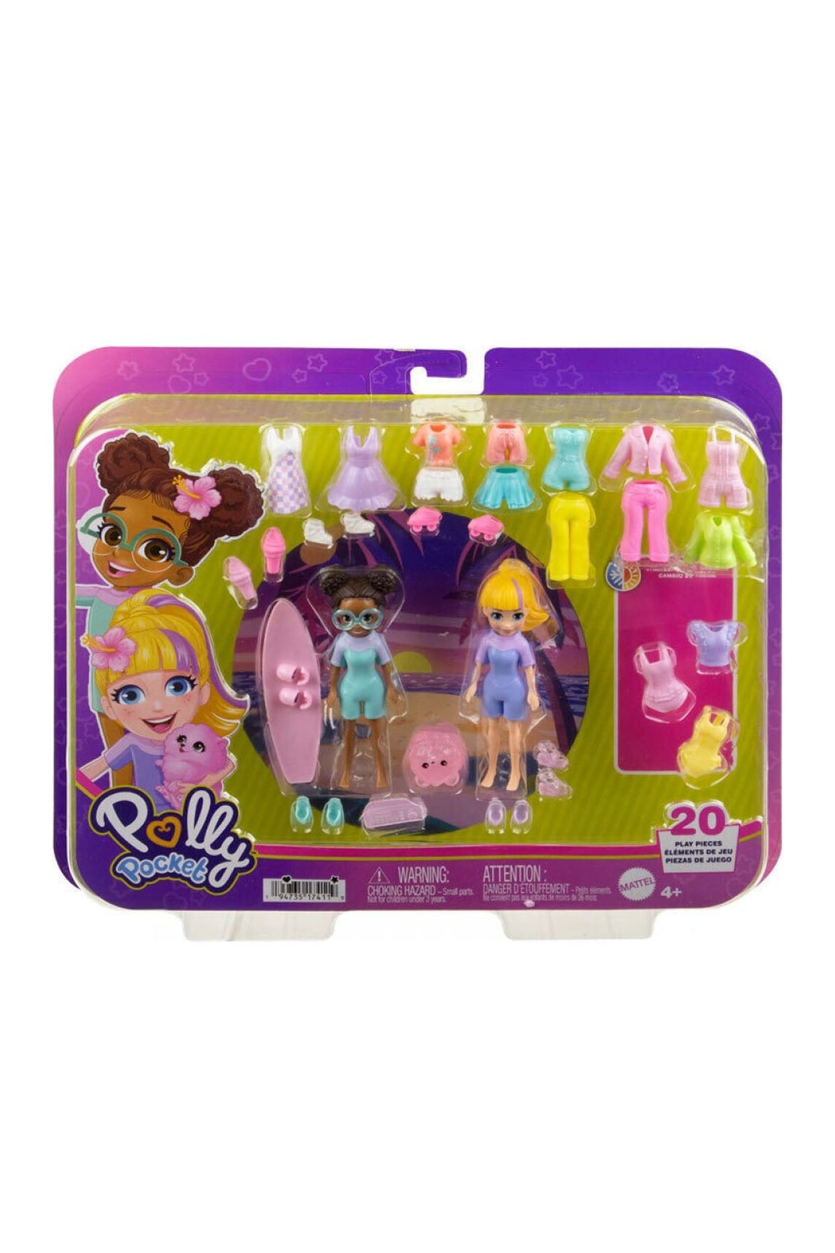 Polly Pocket ve Arkadaşları Farklı Moda Aksesuarları Oyun Setleri