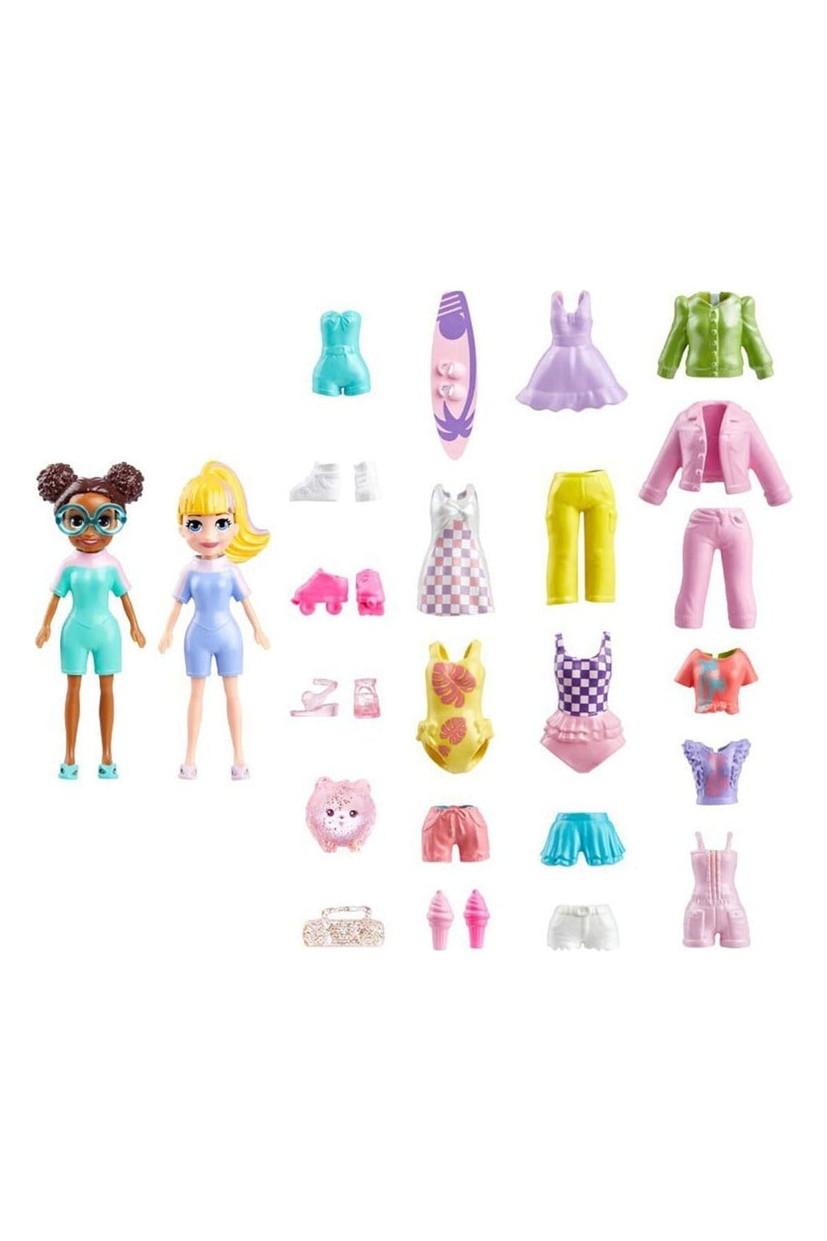 Polly Pocket ve Arkadaşları Farklı Moda Aksesuarları Oyun Setleri