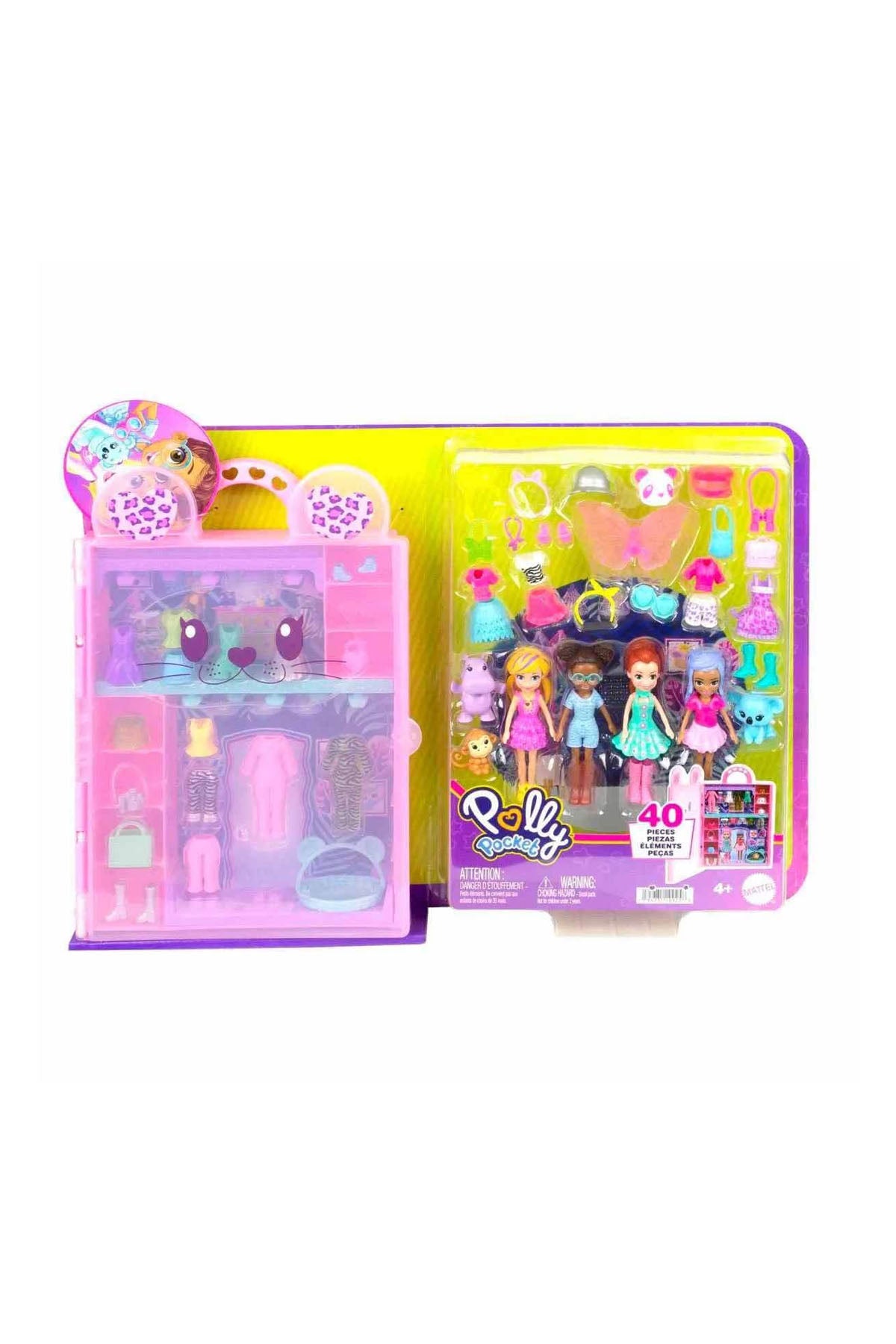 Polly Pocket ve Arkadaşları Renkli Moda Gardırobu Oyun Seti