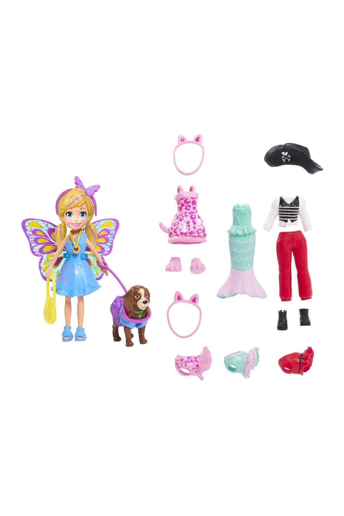 Polly Pocket ve Hayvan Dostu Kostüm Giyiyor Oyun Seti