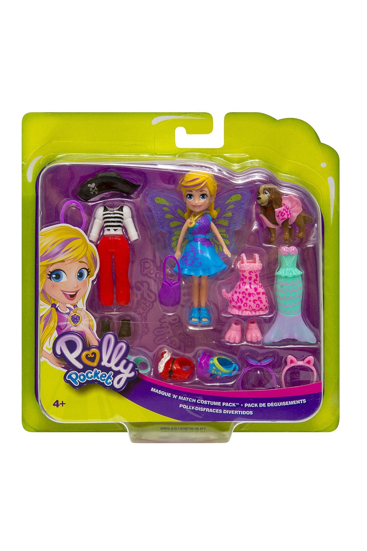 Polly Pocket ve Hayvan Dostu Kostüm Giyiyor Oyun Seti