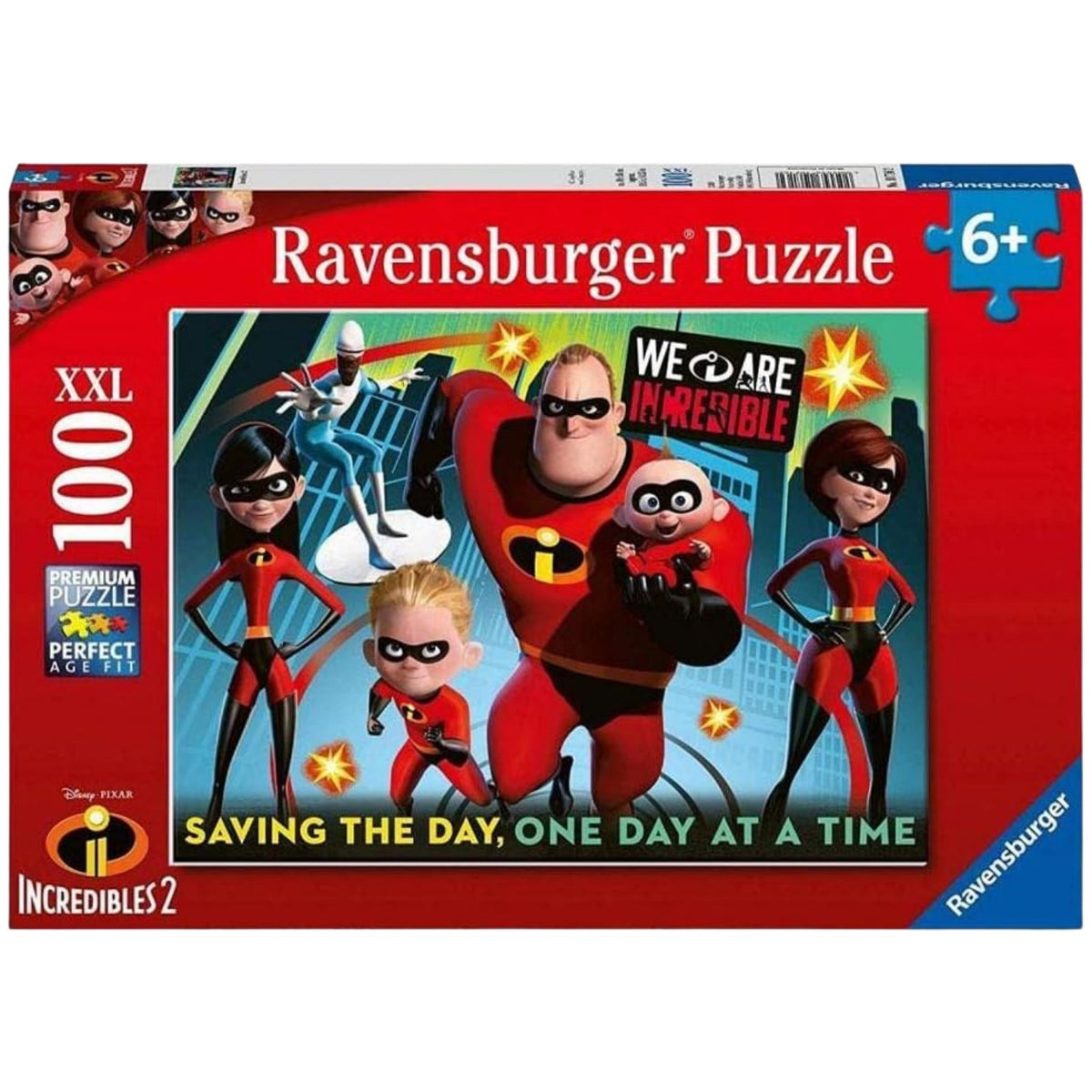 Ravensburger 100 Parçalı Puzzle WD İnanılmaz Aile