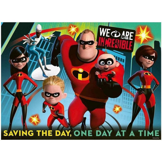 Ravensburger 100 Parçalı Puzzle WD İnanılmaz Aile