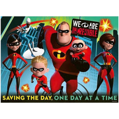 Ravensburger 100 Parçalı Puzzle WD İnanılmaz Aile