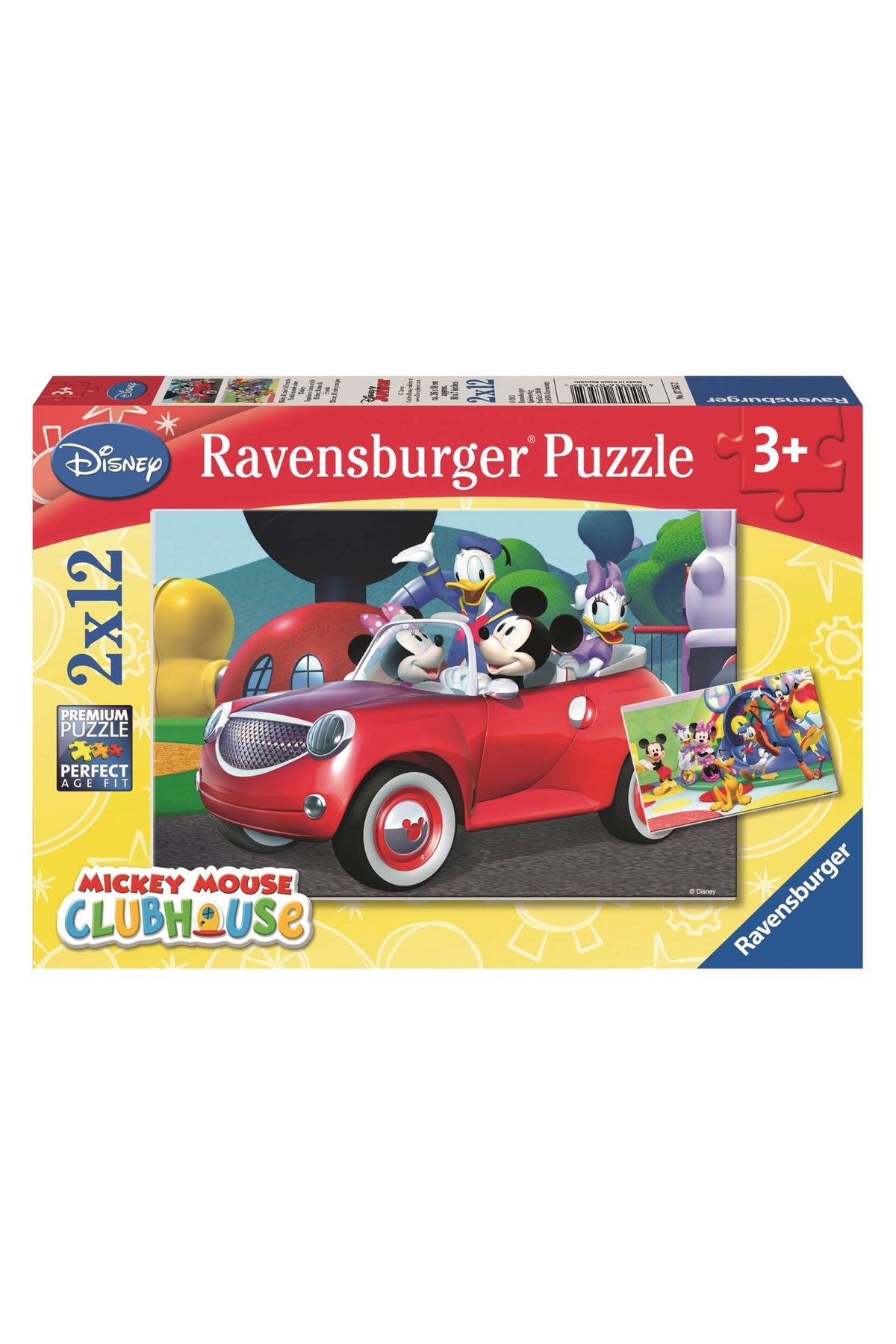 Ravensburger 2x12 Parçalı Puzzle Want Disney Mickey-075652