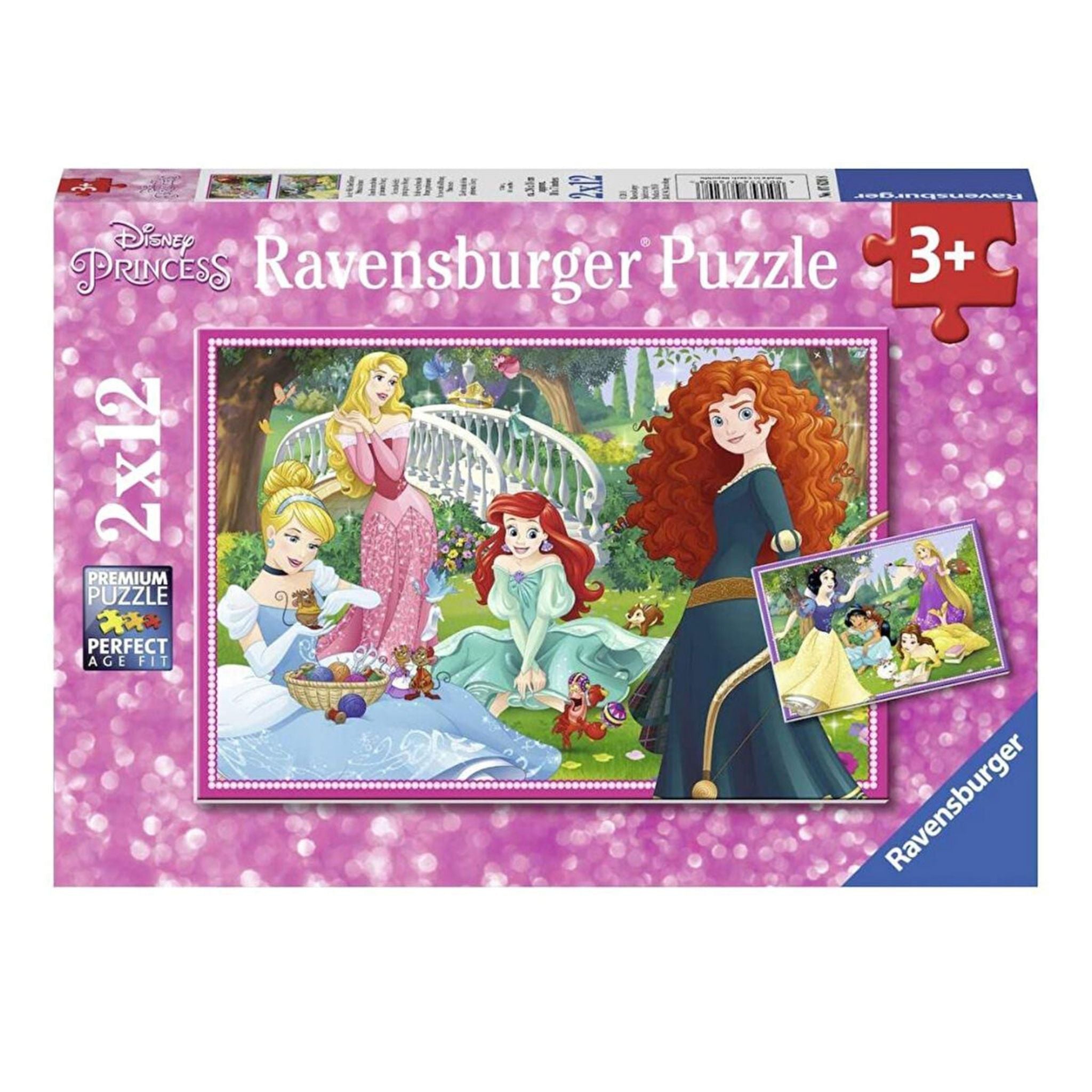 Ravensburger 2x12 Parçalı Puzzle WD Princess