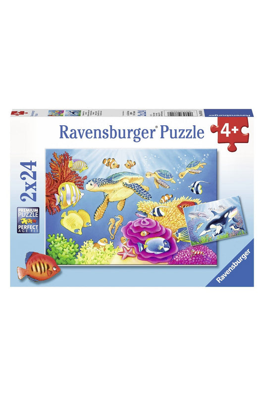 Ravensburger 2x24 Parçalı Puzzle Deniz Altında - Welcome Baby