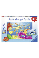 Ravensburger 2x24 Parçalı Puzzle Deniz Altında - Welcome Baby