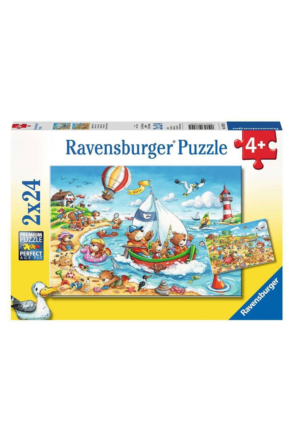 Ravensburger 2x24 Parçalı Puzzle Seaside Holiday-782950