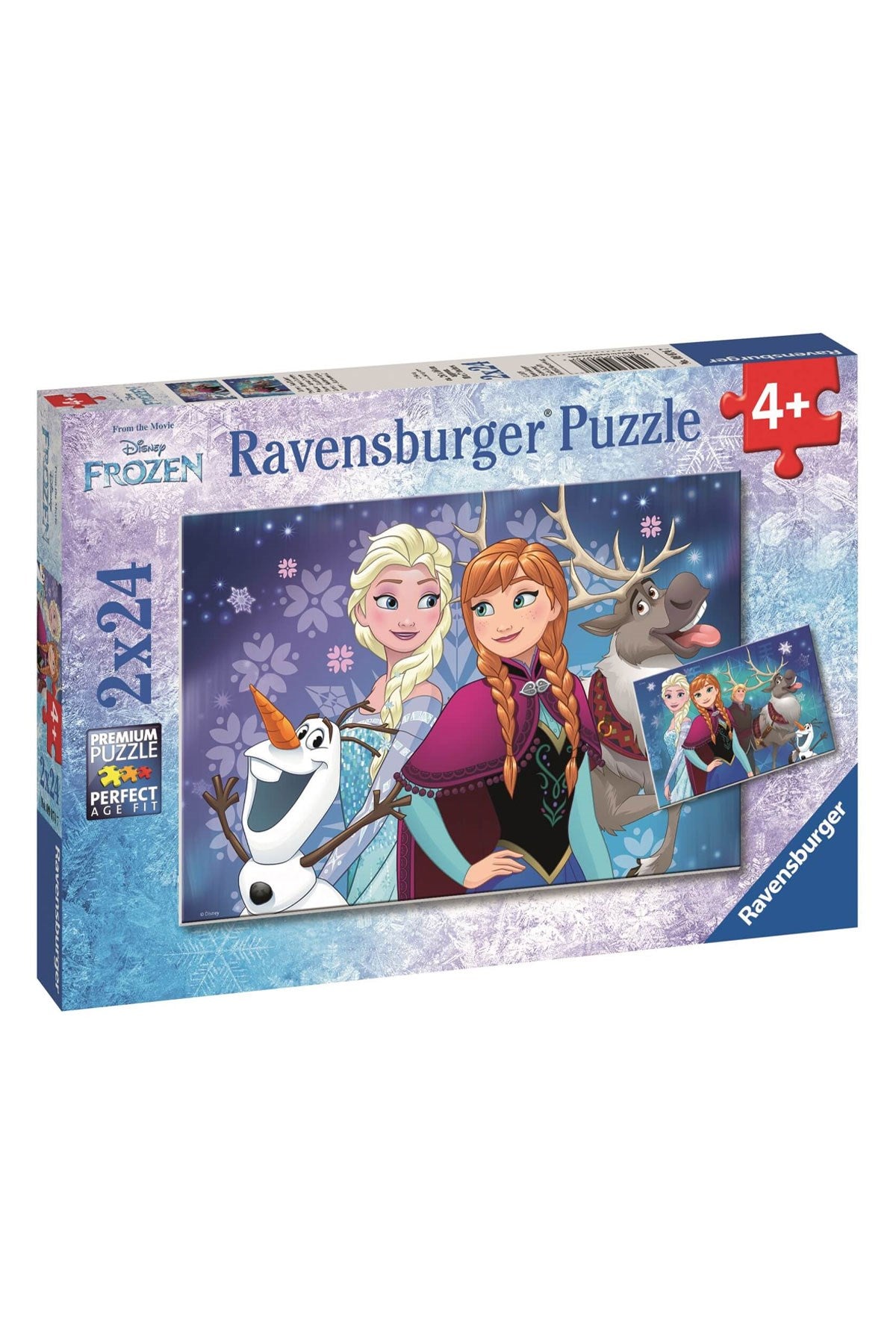 Ravensburger 2x24 Parçalı Puzzle Walt Disney Frozen Kuzey Işıkları-090747