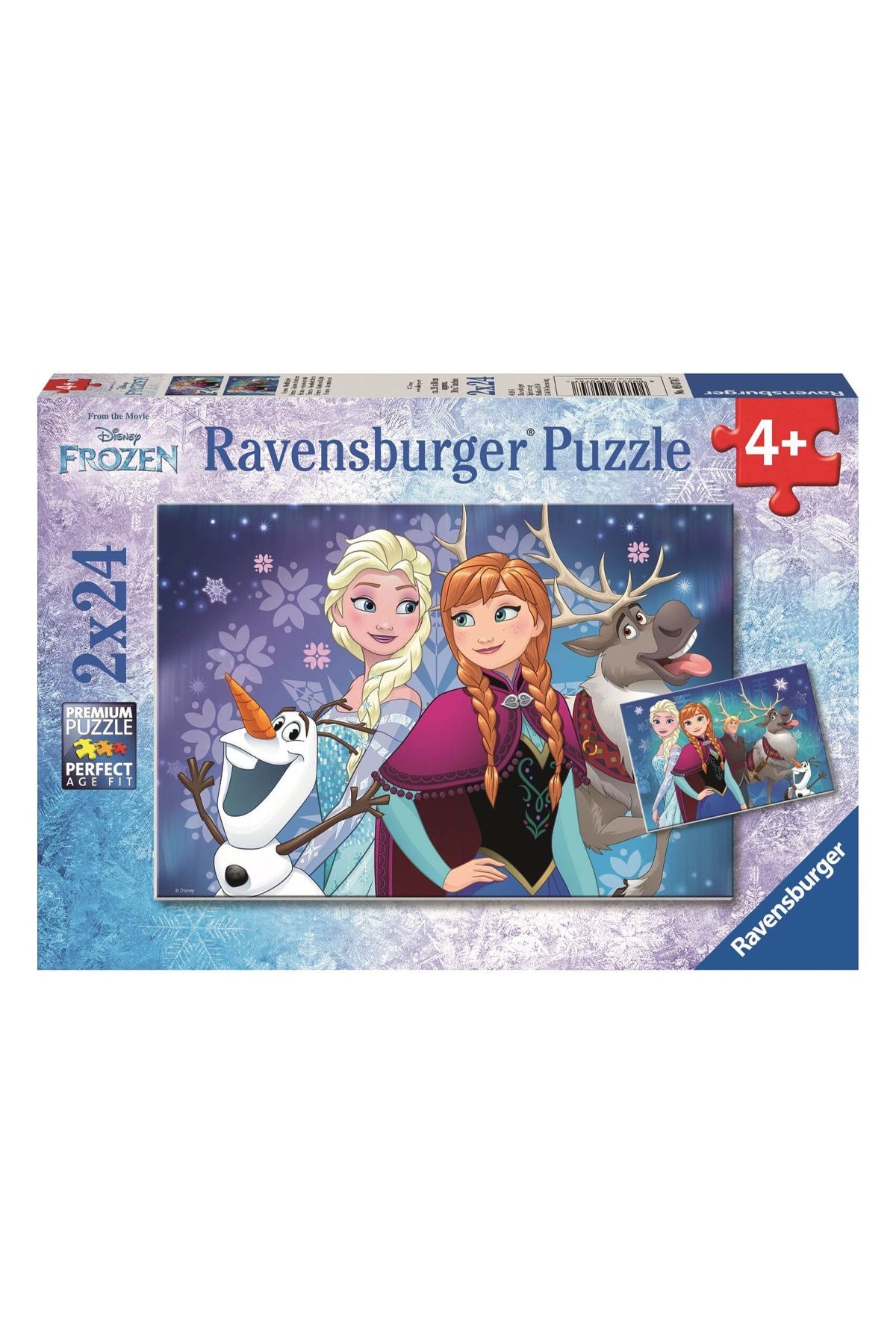 Ravensburger 2x24 Parçalı Puzzle Walt Disney Frozen Kuzey Işıkları-090747