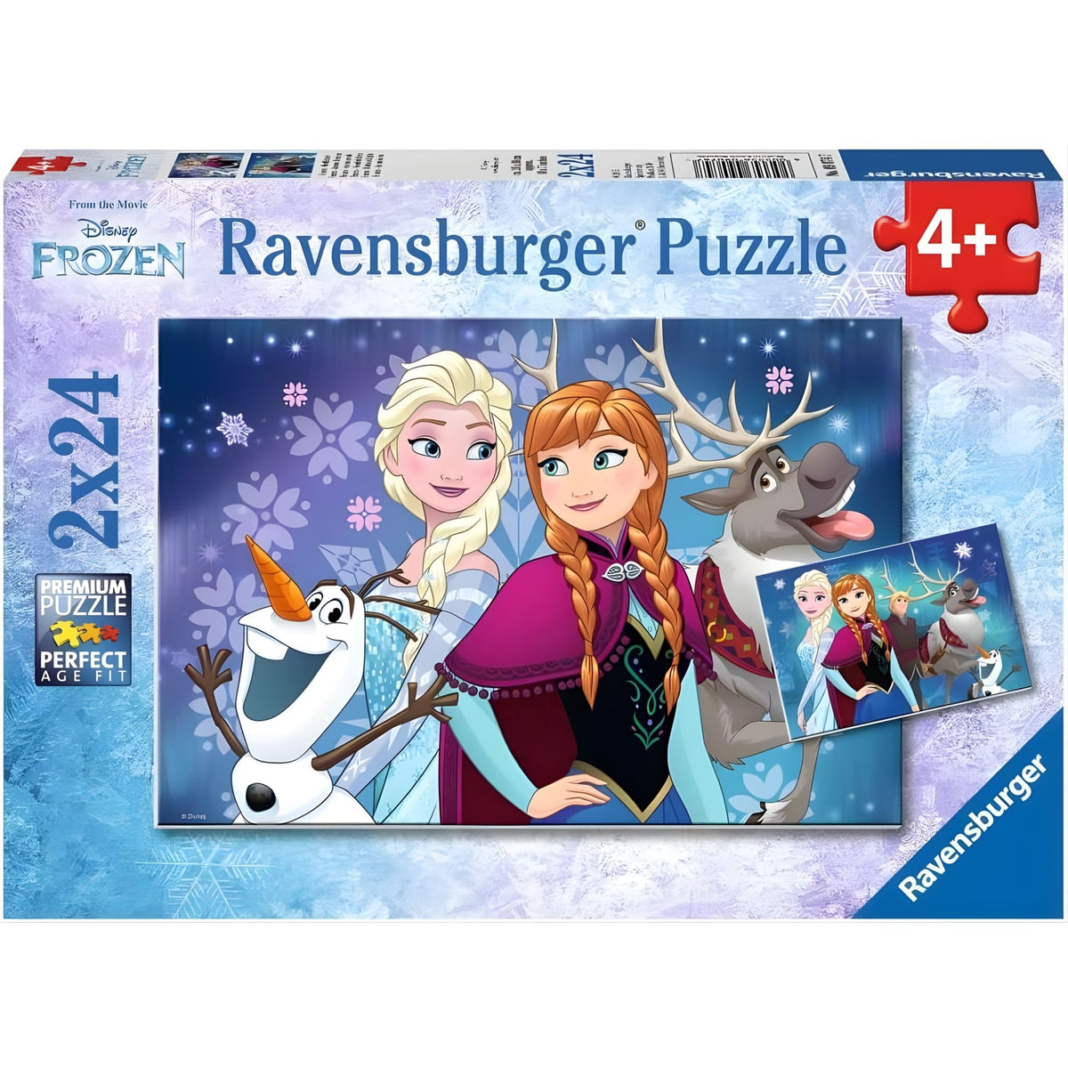 Ravensburger 2x24 Parçalı Puzzle Walt Disney Frozen Kuzey Işıkları