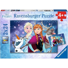 Ravensburger 2x24 Parçalı Puzzle Walt Disney Frozen Kuzey Işıkları