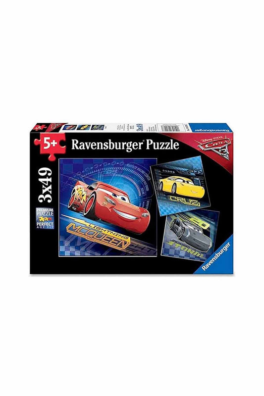 Ravensburger 3x49 Parçalı Puzzle Walt Disney Arabalar - Welcome Baby