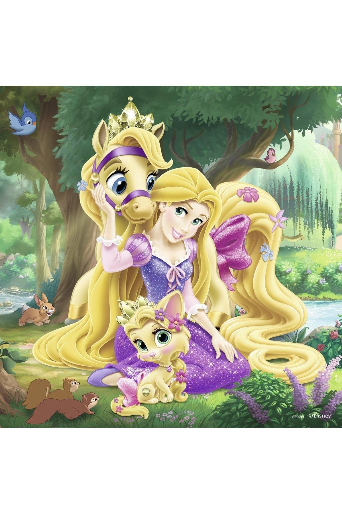 Ravensburger 3x49 Parçalı Puzzle Walt Disney Belle Cinderella Rapunzel-093465