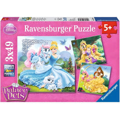 Ravensburger 3x49 Parçalı Puzzle Walt Disney Belle Cinderella Rapunzel