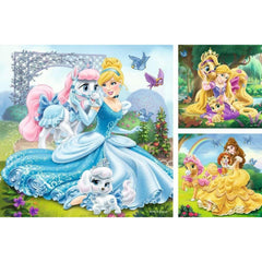 Ravensburger 3x49 Parçalı Puzzle Walt Disney Belle Cinderella Rapunzel