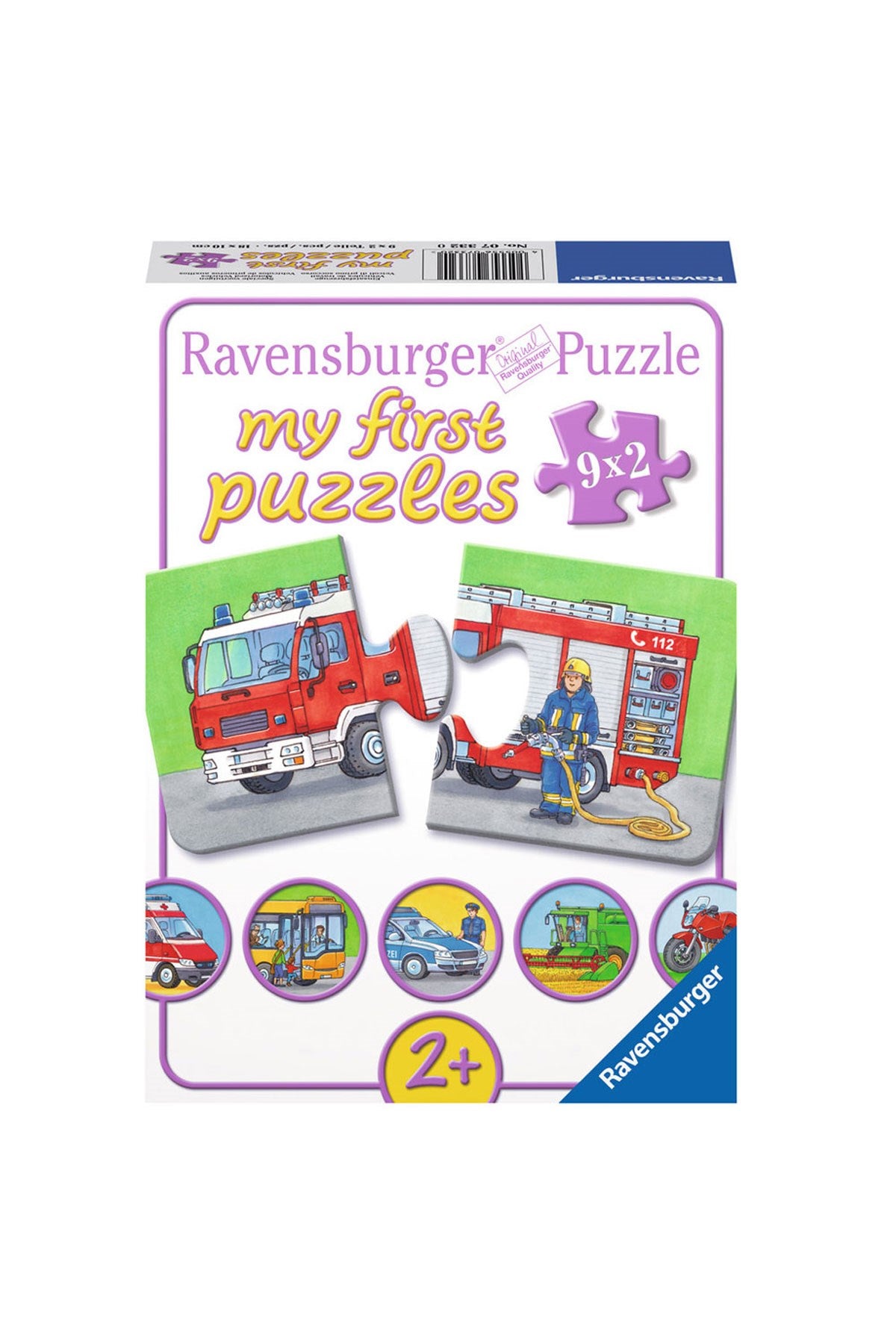 Ravensburger 9x2 Parçalı Puzzle Araçlar-073320