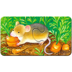 Ravensburger 9x2 Parçalı Puzzle Bahçe Hayvanları