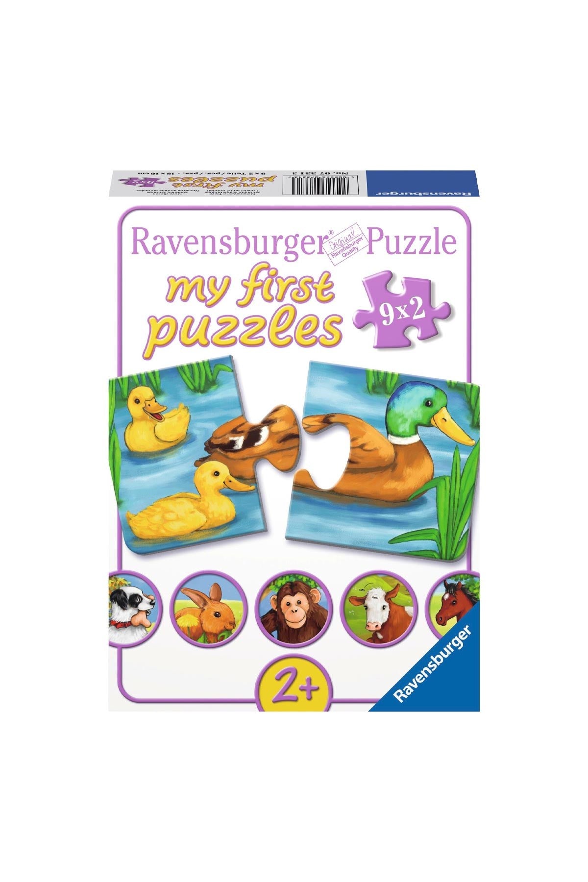 Ravensburger 9x2 Parçalı Puzzle Hayvanlar-073313