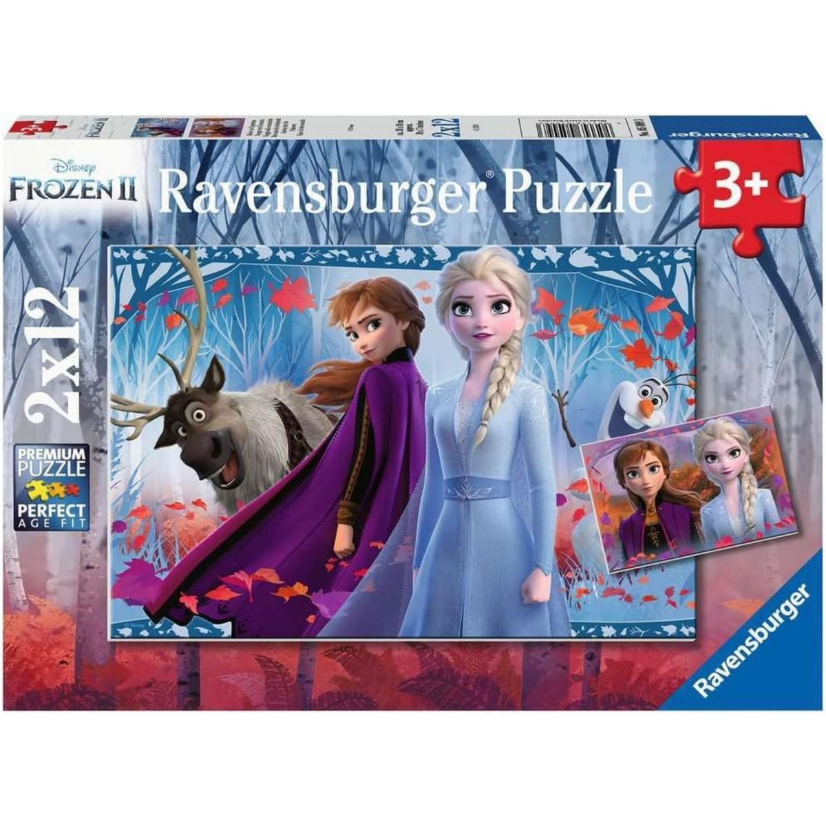Ravensburger Frozen 2 Puzzle 2x12 Parça