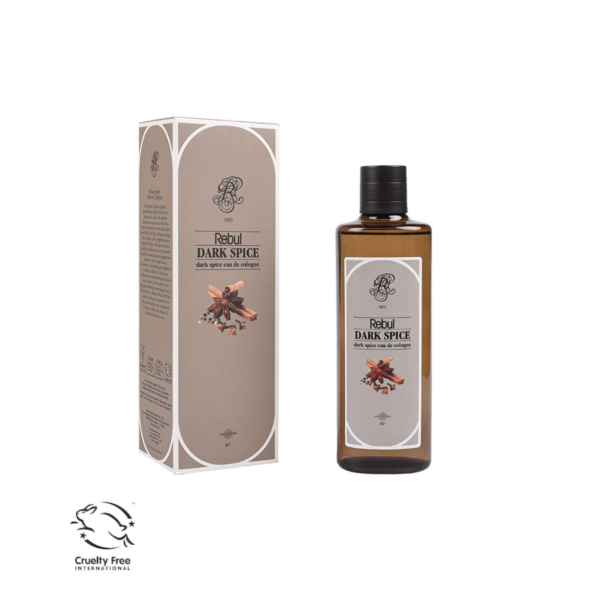 Rebul Dark Spice Edc 250ml Kolonya Cam Şişe