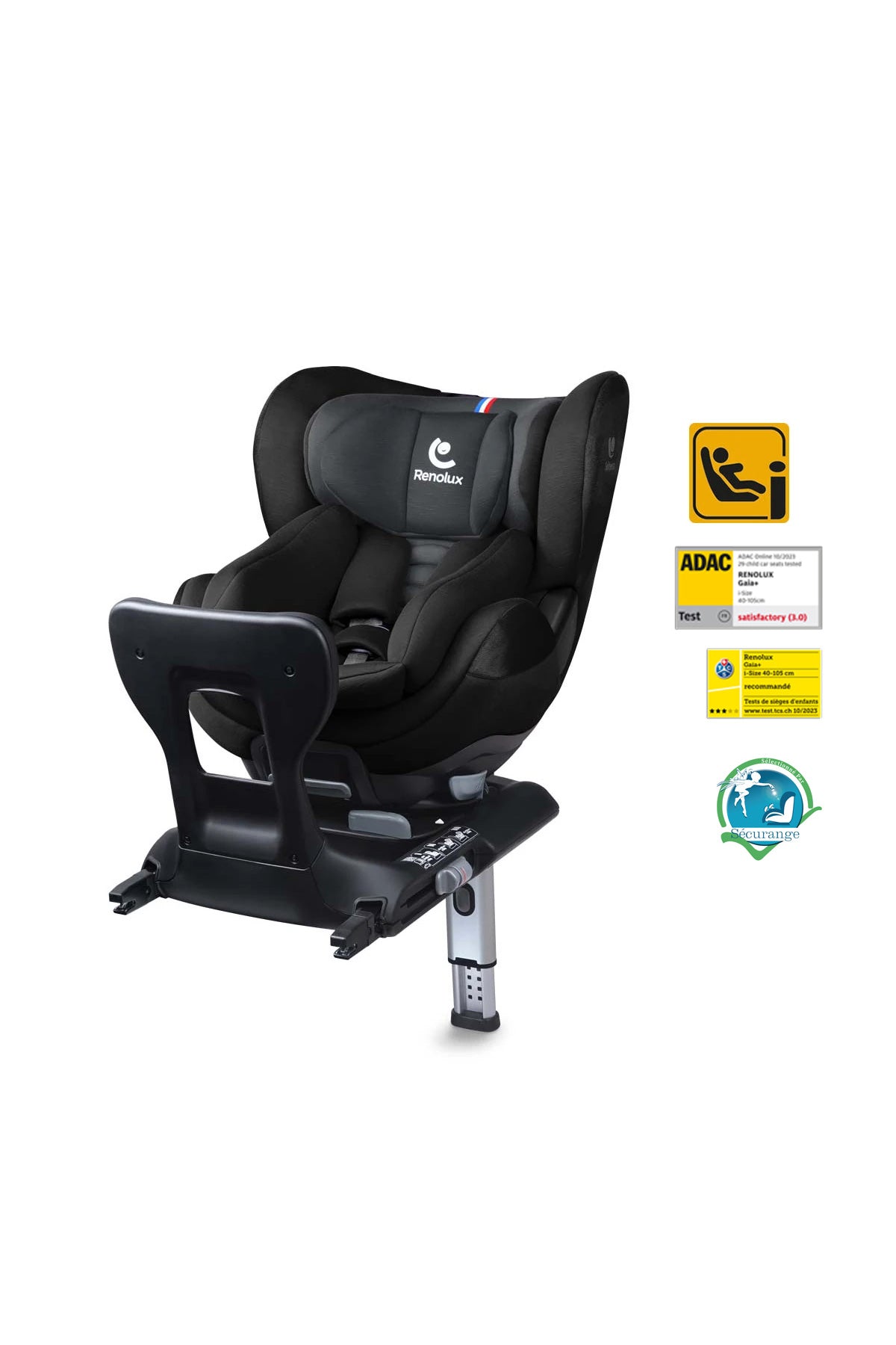 Renolux Gaia I-Size Softness Isofix 0-18 Kg Oto Koltuğu Siyah