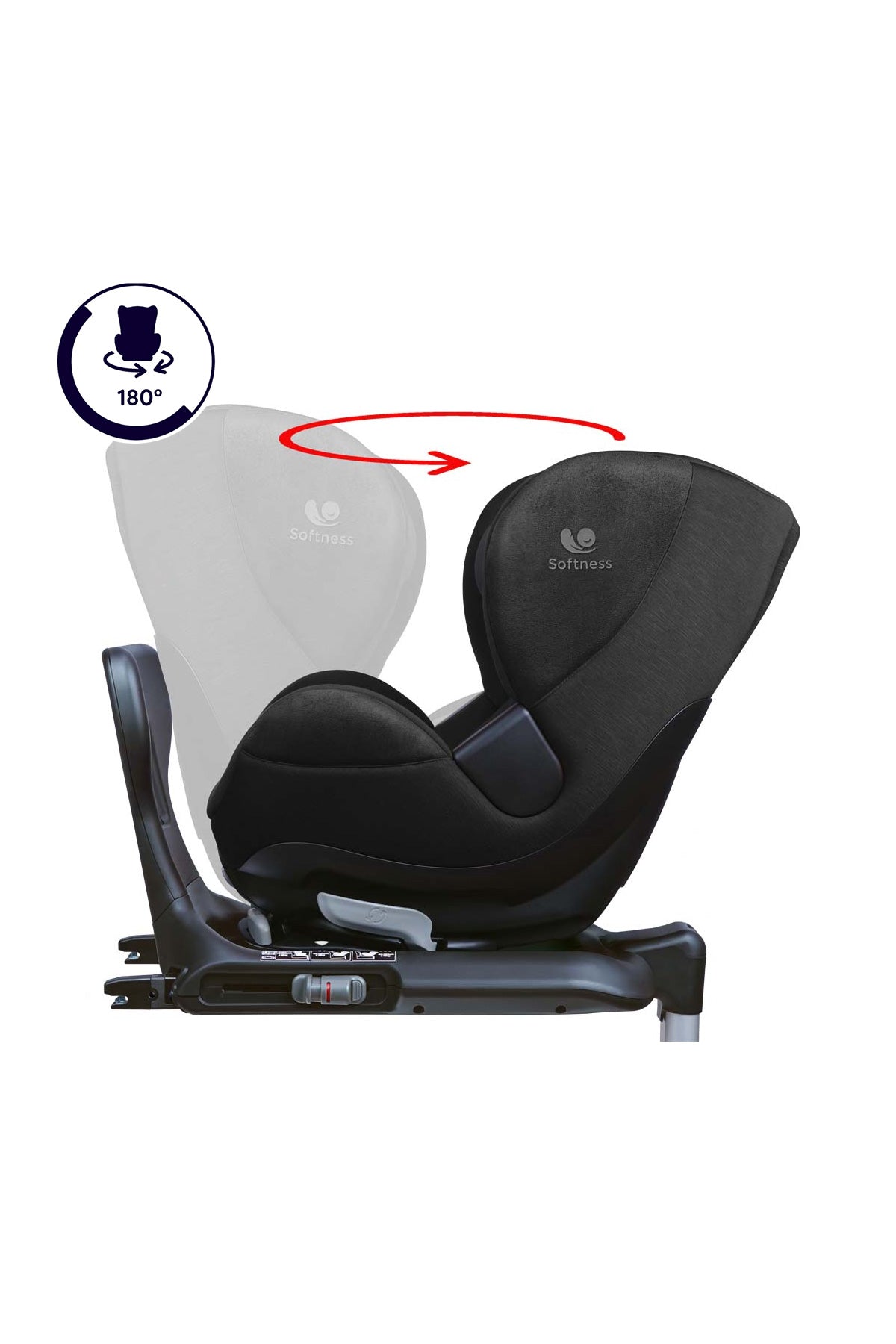 Renolux Gaia I-Size Softness Isofix 0-18 Kg Oto Koltuğu Siyah