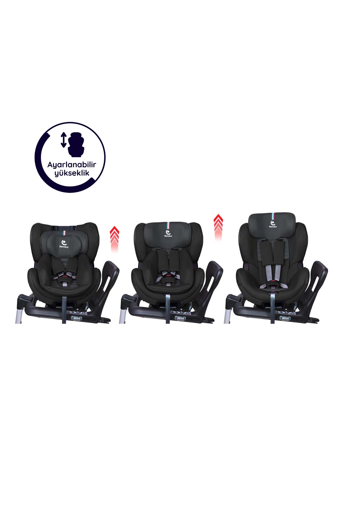 Renolux Gaia I-Size Softness Isofix 0-18 Kg Oto Koltuğu Siyah