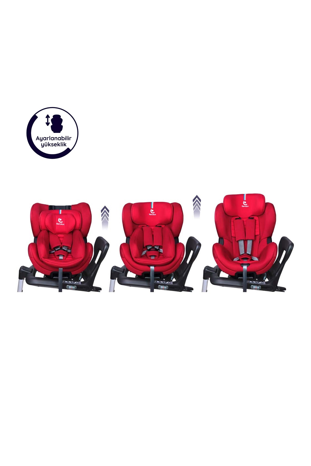 Renolux Gaia I-Size Softness Isofix 0-18 Kg Oto Koltuğu Kırmızı