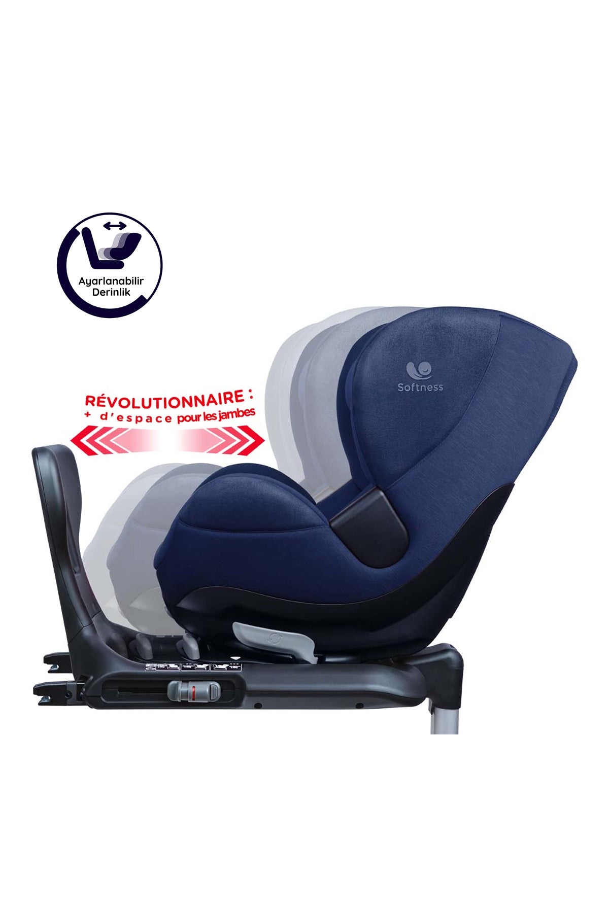 Renolux Gaia I-Size Softness Isofix 0-18 Kg Oto Koltuğu Lacivert