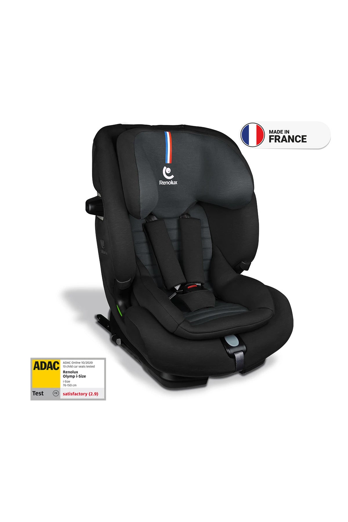 Renolux Olymp I-Size Softness Isofix 9-36 Kg Oto Koltuğu Siyah