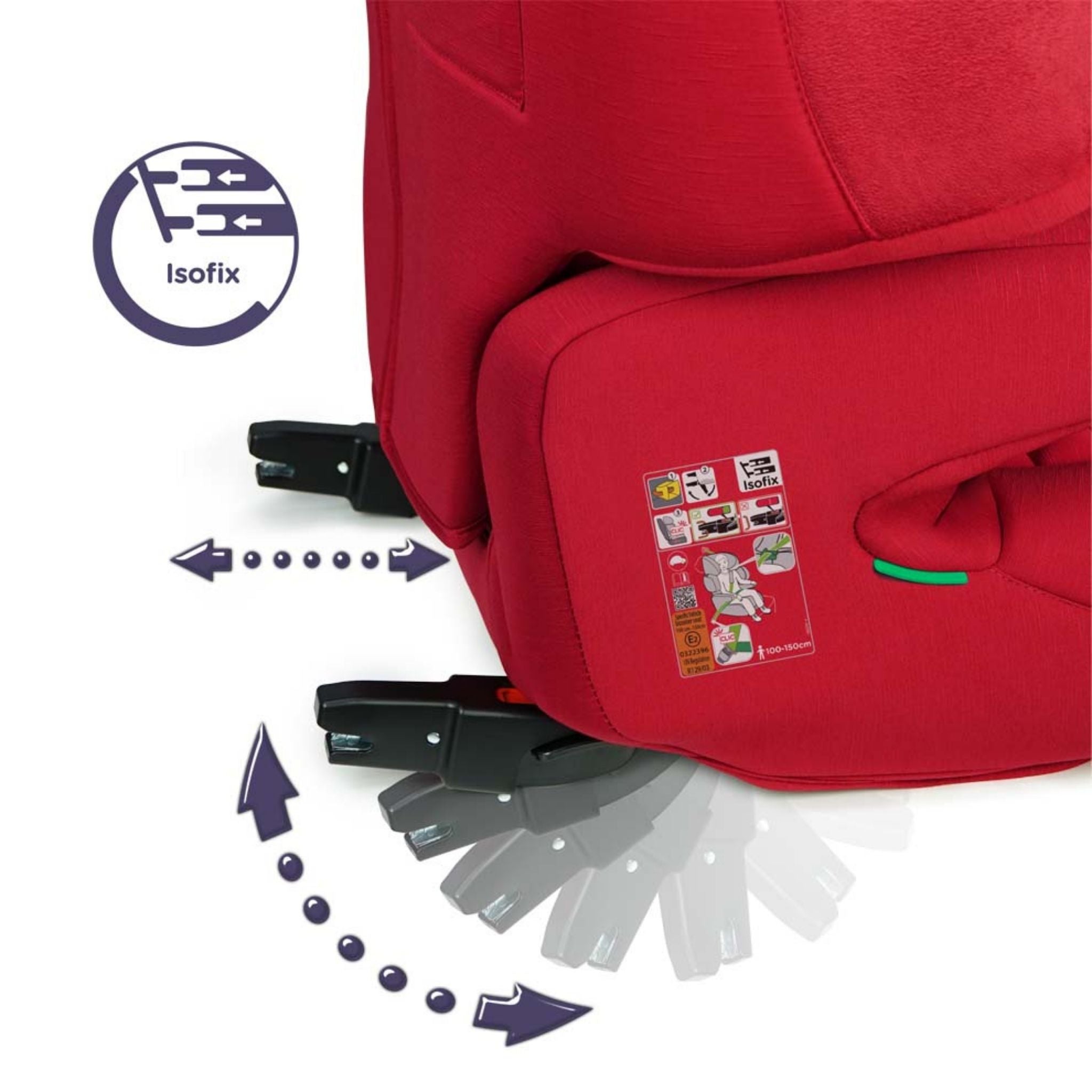 Renolux Renofix 2 Softness Isofix 15-36kg Oto Koltuğu Kırmızı