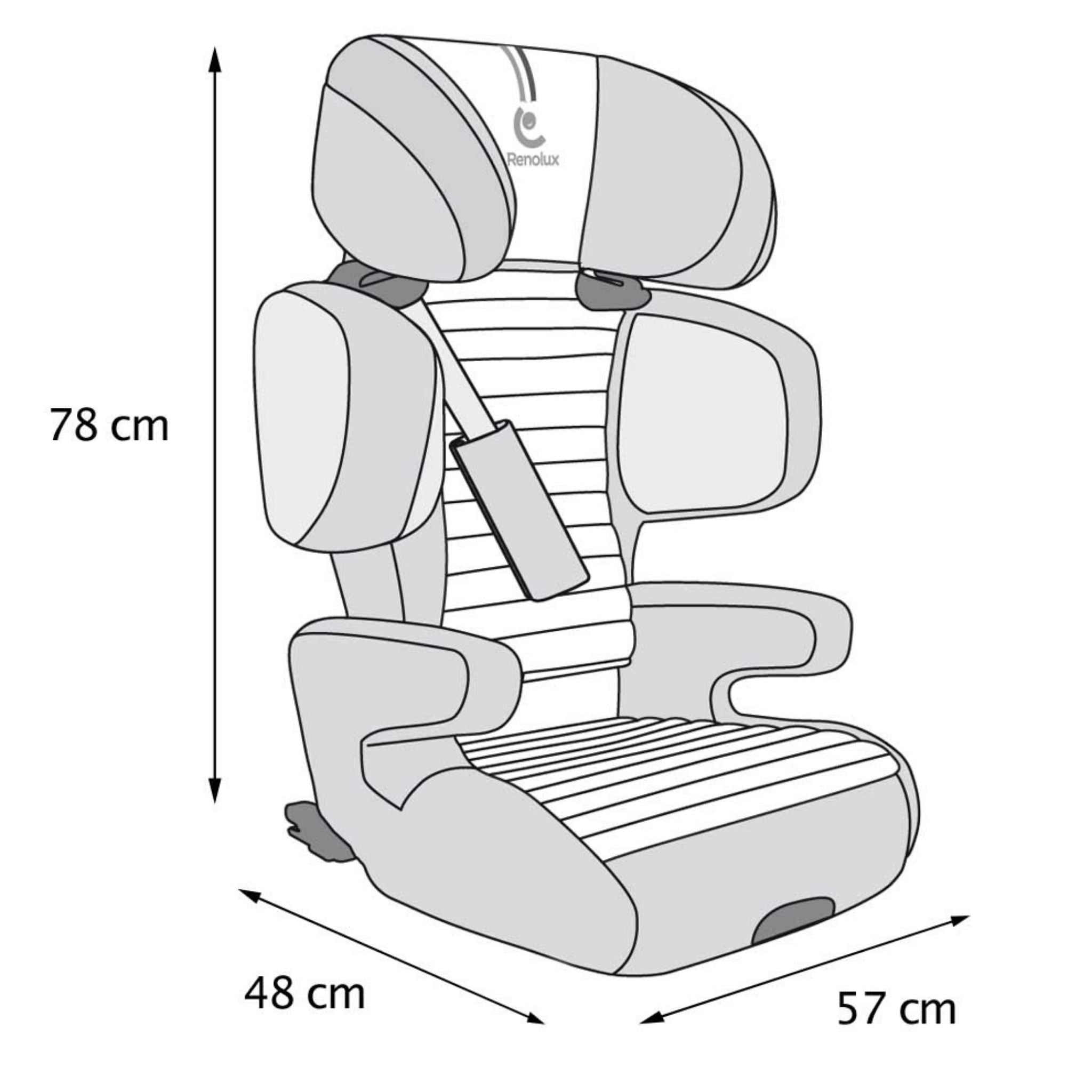 Renolux Renofix 2 Softness Isofix 15-36kg Oto Koltuğu Kırmızı