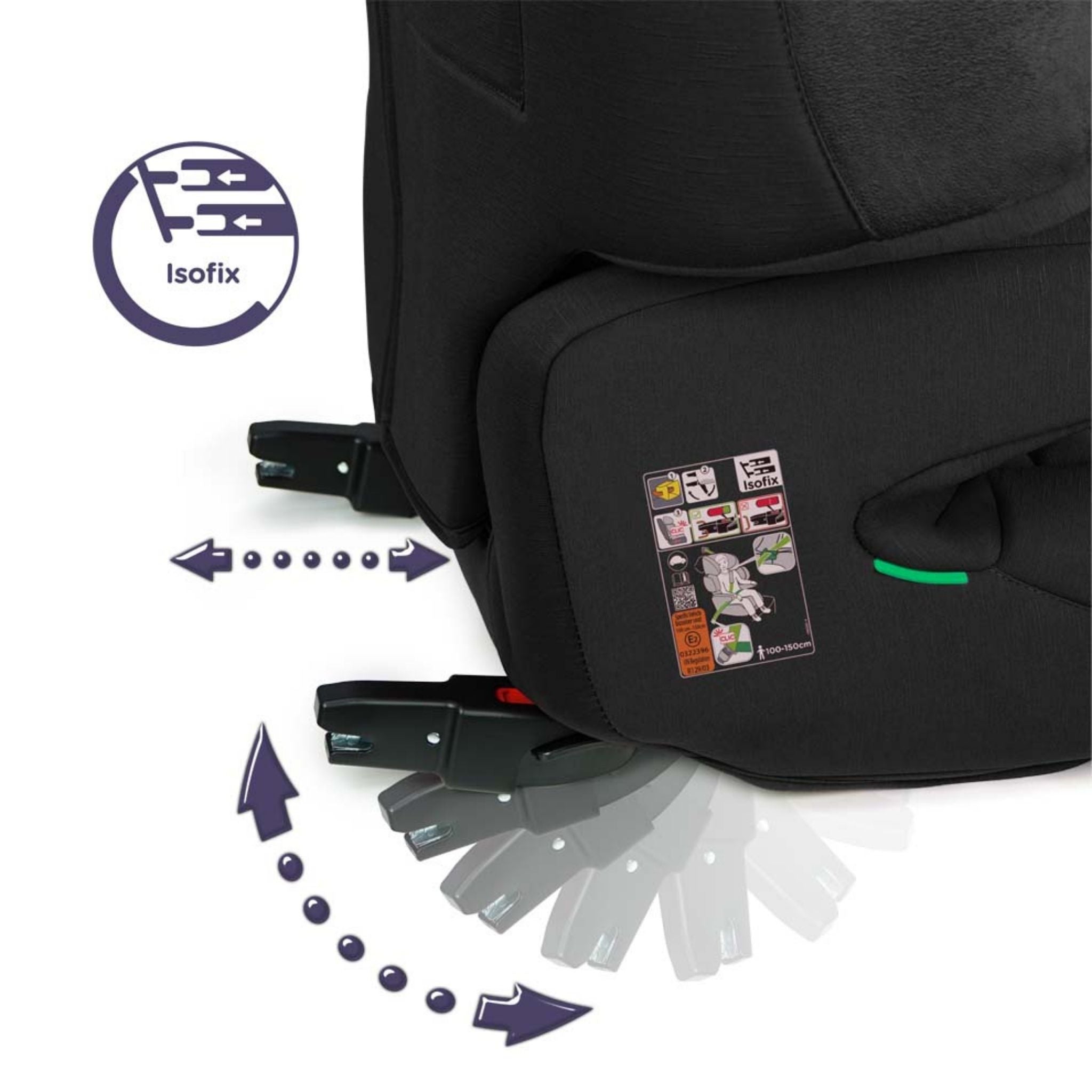 Renolux Renofix 2 Softness Isofix 15-36kg Oto Koltuğu Siyah