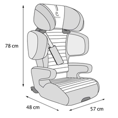 Renolux Renofix 2 Softness Isofix 15-36kg Oto Koltuğu Siyah